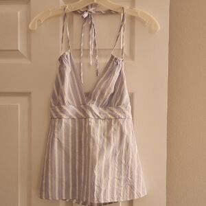 Classic DKNY 100% Cotton Halter Top